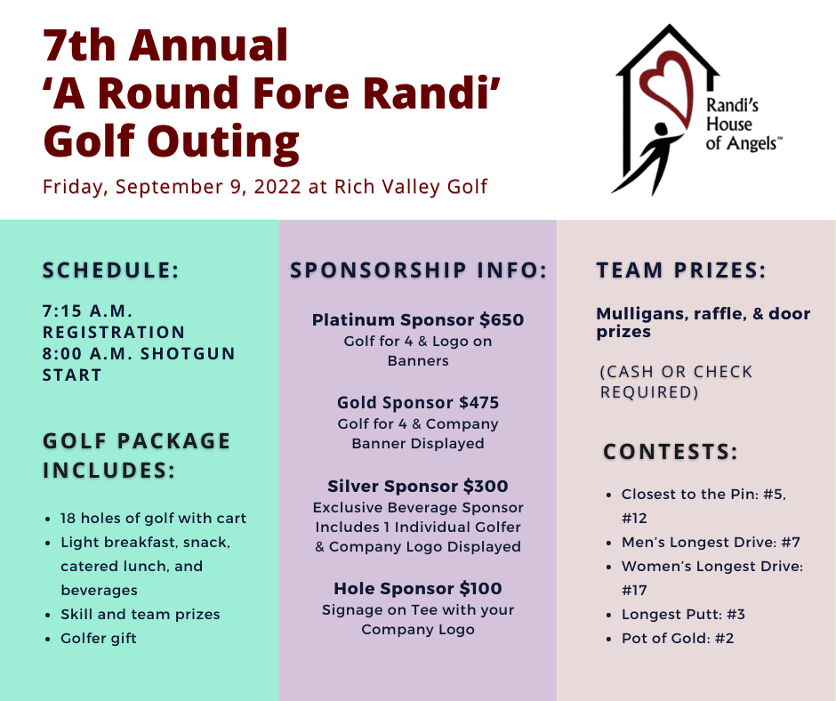 7th Annual 'A Round Fore Randi' Golf Outing 2022 Event Schedule image