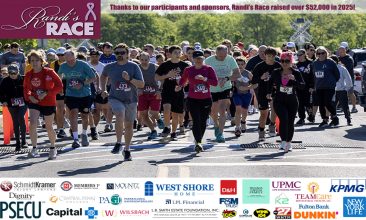 2026 Randi's Race banner with a thank you to our 2025 Sponsors and participants who helped raise over $52,000!