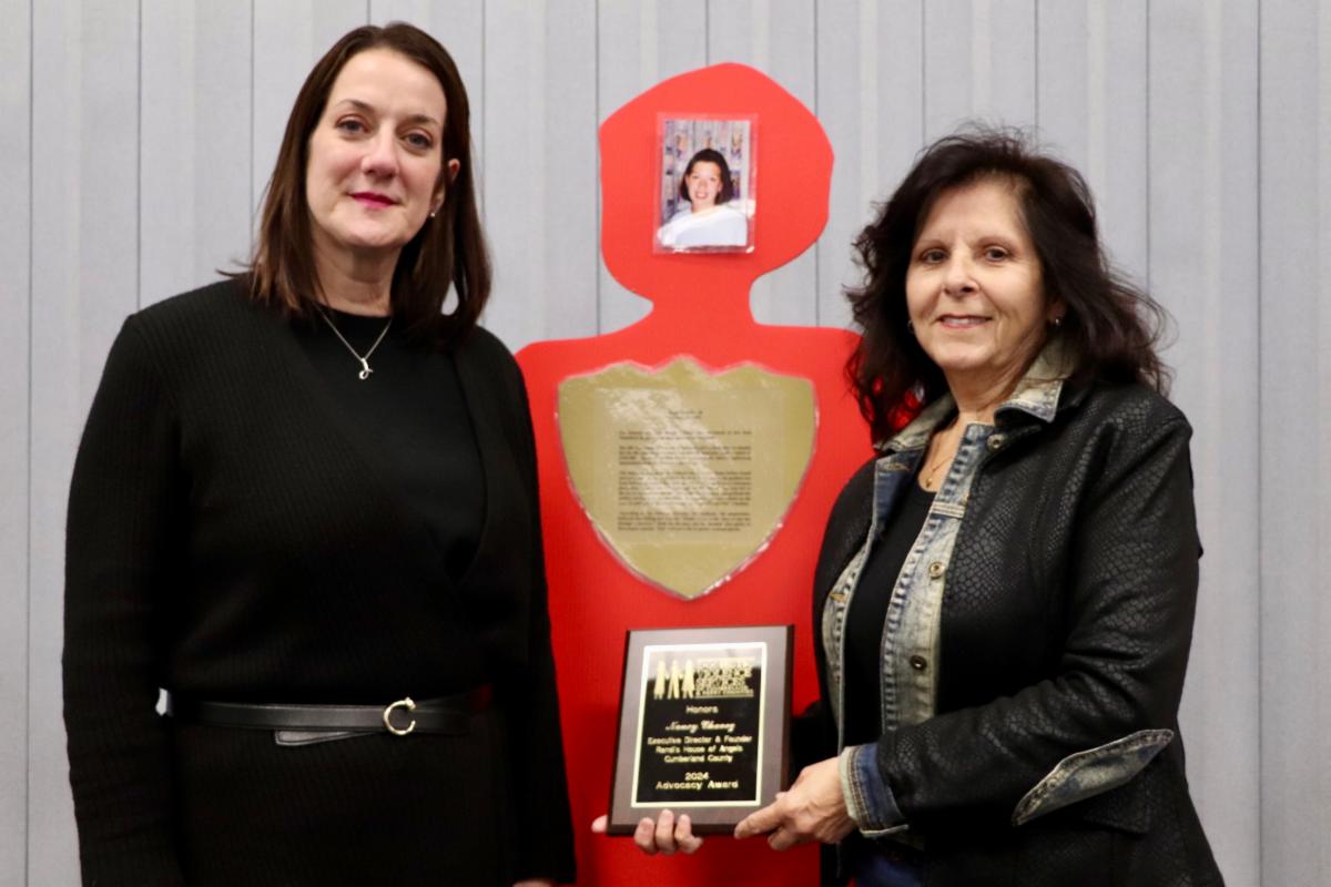 In October, Domestic Violence Services of Cumberland and Perry Counties held a candlelight vigil in honor of victims of domestic violence. Randi's House of Angels founder, Nancy Chavez, was recognized at the event and received an award for her advocacy in the community.